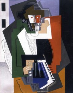 Imagem da pintura de Gino Severini "The Accordion Player". Neste caso a pintura representa as perturbações de neurodesenvolvimento