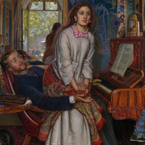 Imagem da pintura de William Holman Hunt, intitulada "The Awakening Conscience"