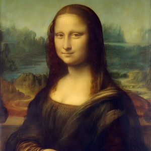 Imagem da pintura de Leonardo da Vinci, "Mona Lisa". Que neste contexto representa a felicidade. Estará a Mona Lisa feliz, a sorir?