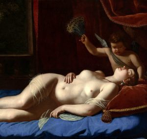 Imagem por Artemisia Gentileschi, “Venus and Cupid (Sleeping Venus)” que representa a sexualidade e neste contexto adição à pornografia