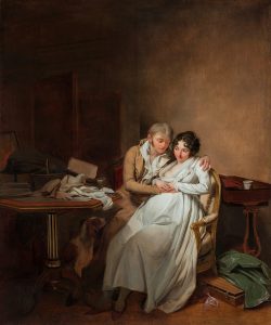 Pintura de Louis-Léopold Boilly, “Conjugal Tenderness [La Tendresse conjugale]” que representa a ideia de ter filhos