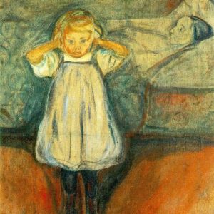 Pintiura de Edvard Munch, “Death and the Child [Døden og barnet]” que representa aInvalidação Parental e a Perturbação Borderline da Personalidade