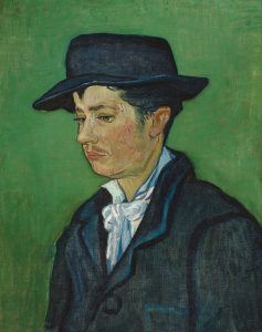 Pintura Vincent van Gogh, “Portrait of Armand Roulin” que representa burnout ou esgotamento