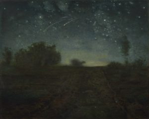 Pintura de Jean-François Millet, “Starry Night” que representa este poema sobre saudade intituladoVai Até ao Limite da Tua Saudade, de Rainer Maria Rilke