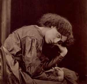 Imagem de John Robert Parsons, “Jane Morris, née Burden” que representa a decadência
