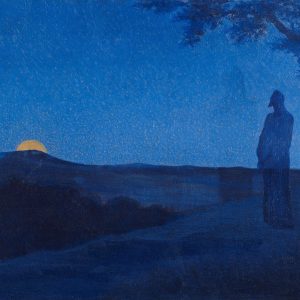 Imagem por Alphonse Osbert, “The Solitude of Christ” que retrata a solidão