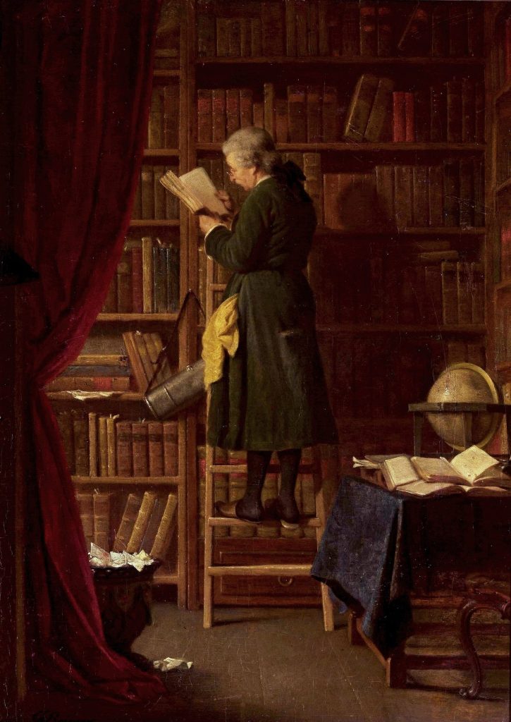 Pintura de Georg Reimer, “Librarian (In a library)”